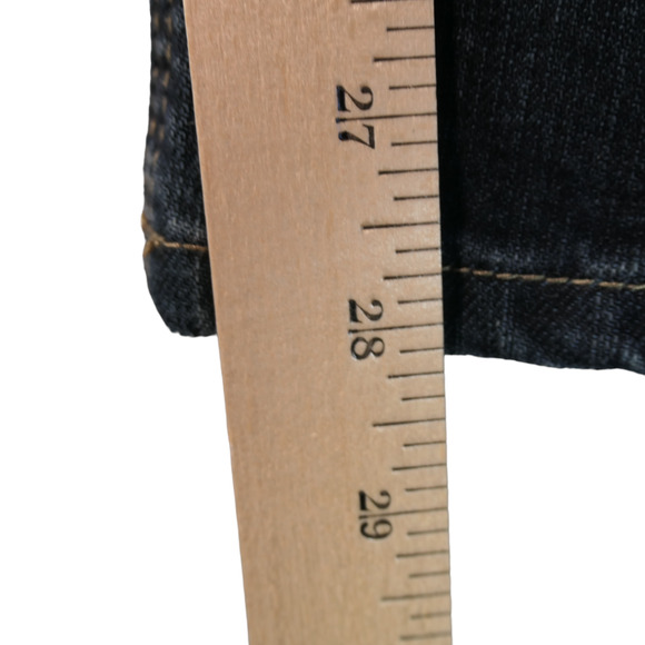 Chicos Platinum Jeans Womens Size 1 Blue 32x28 Bootcut Mid Rise Pockets Classic - Picture 9 of 11